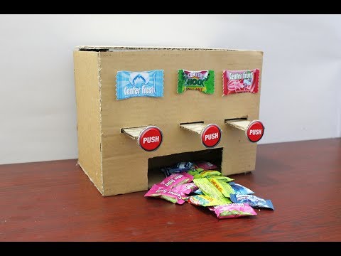 How to Make MULTI Chewing Gum Vending Machine at Home DIY Video
