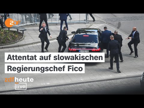 Slowakischer Regierungschef nach Schüssen in Lebensgefahr: Was wir bisher wissen | ZDFheute live