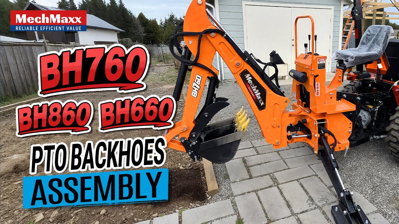 MechMaxx 3-Point Tractor Backhoe Assembly Video