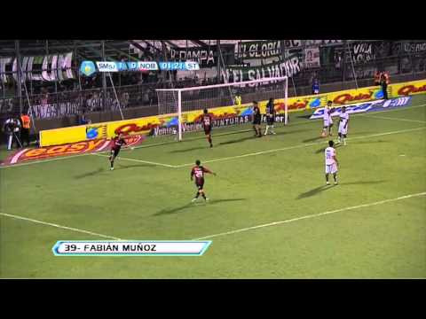 Gol de Muñoz. San Martín 1 Newell´s 1. Fecha 3. Torneo Final 2013. Fútbol Para Todos.