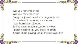 Jann Arden - Will You Remember Me DVD Lyrics