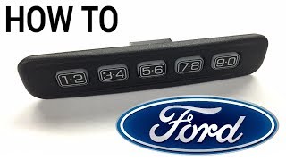 What are those buttons for, on my Ford door?
