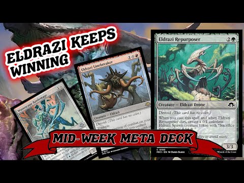ELDRAZI KEEPS WINNING! Legacy Challenge Winning Colourless Aggro Deck Splashing Red and Green MTG