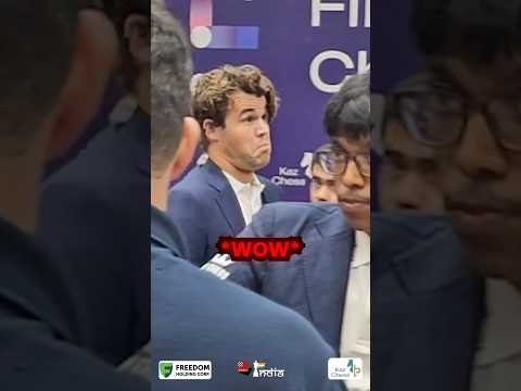 Pragg IMPRESSES Magnus Carlsen! 😍 #praggnanandhaa #magnuscarlsen #chess