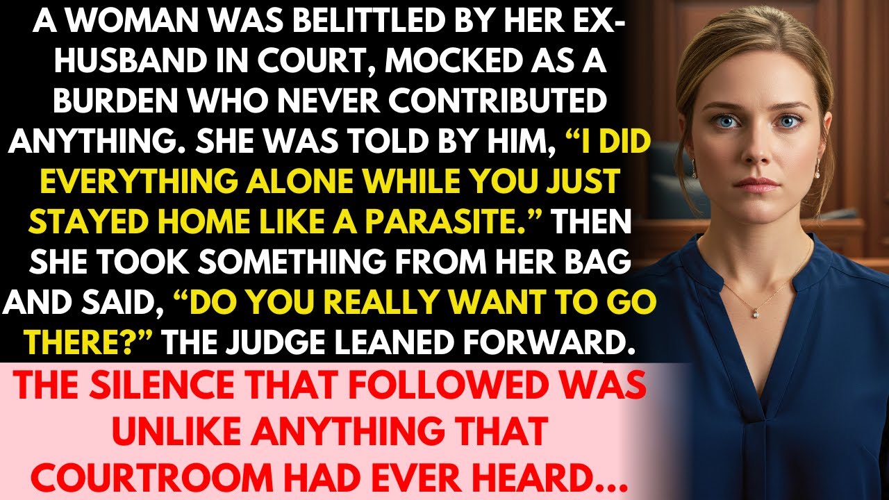 She was called useless in court, but when she showed proof changing everything, his pride shattered…