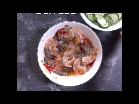 Cách làm gỏi TÔM TÁI CHANH CHUA CAY ngon cực