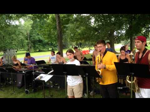UMass Drumline 2014: Spain - Pit & Small Ensemble - Band Camp - Aug 29, 2014
