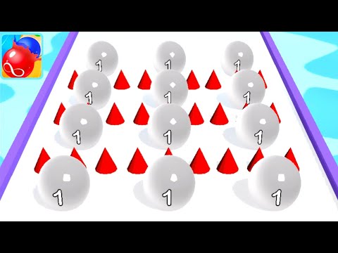 Merge Ball Race - Ball Merge 2048 Game ! All Levels Gameplay (27-35) android,ios