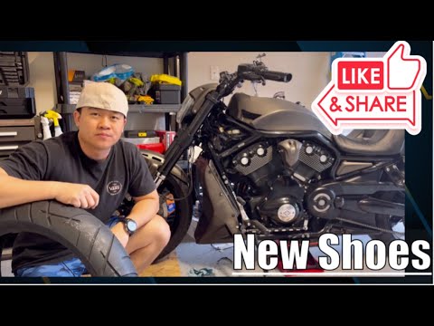 Replace Tires for Harley Davidson V Rod#bike #vrod #motorcycle #harleydavidson #harleys