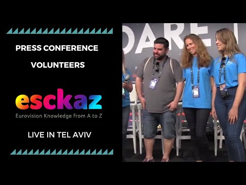 ESCKAZ in Tel Aviv: Press conference volunteers