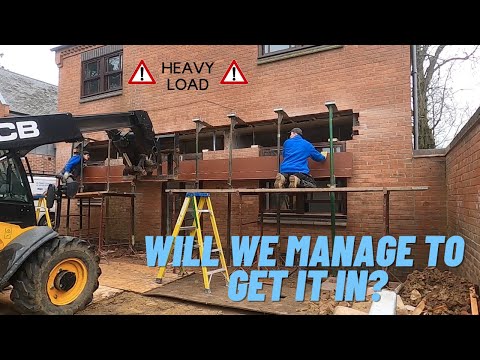 Installing a 750kg steel beam- The biggest steel install on Youtube?