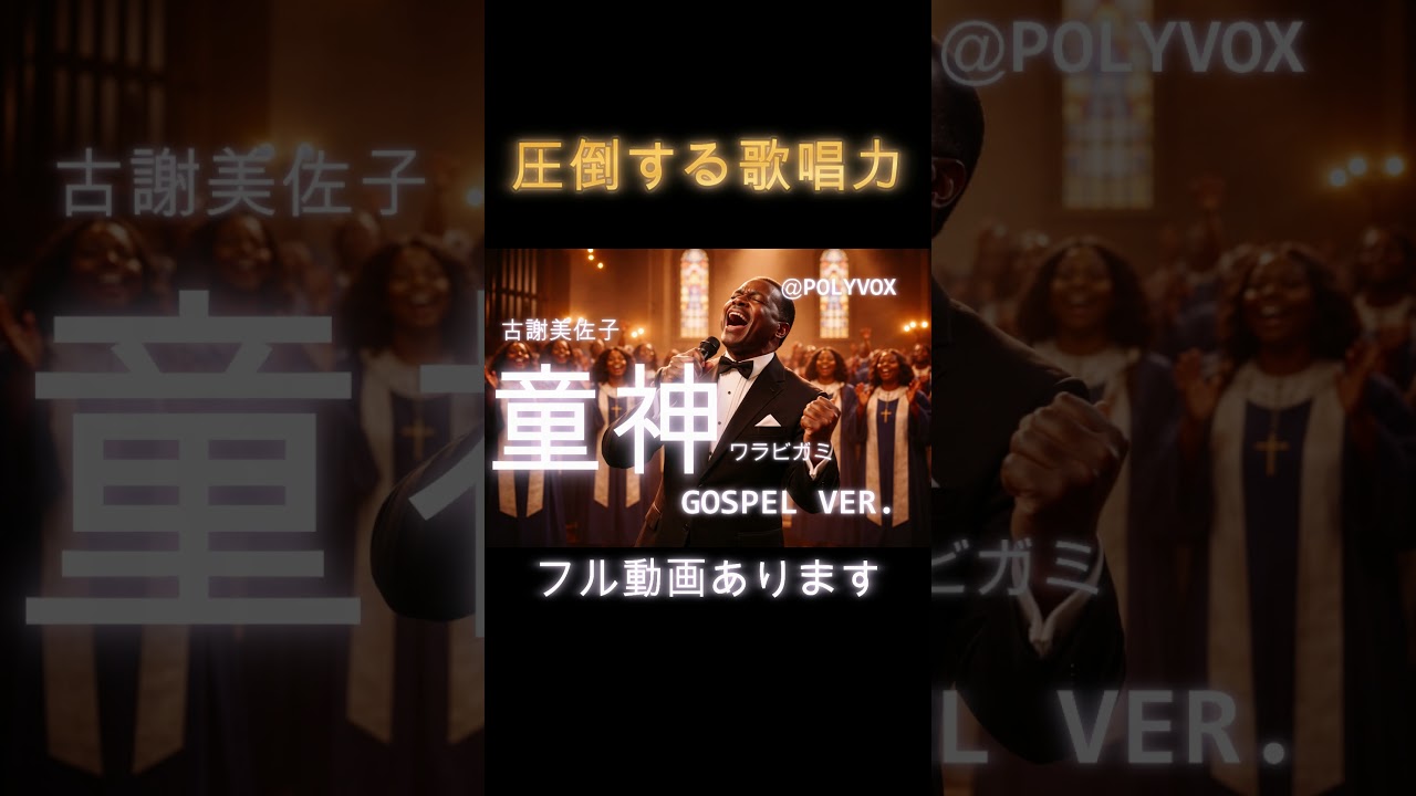 【ゴスペル ver.】童神(わらびがみ)/古謝美佐子 ｜Polyvox Cover｜SHORT4#ゴスペル #アカペラ #ビートボックス　#jpop