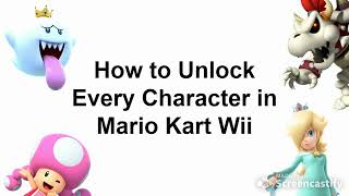 How to Unlock Every Character in Mario Kart Wii