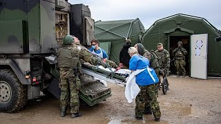Von Litauen nach Deutschland: Bundeswehr übt Transport hunderter Verwundeter