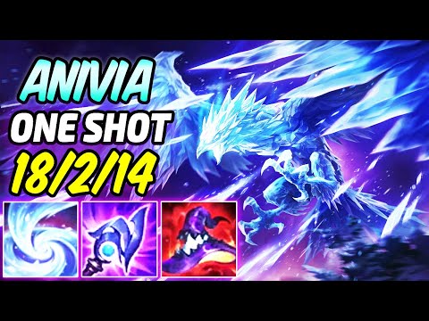 800 AP ONE-SHOT FULL BURST ELECTROCUTE ANIVIA MID 1v9 S+ | New Build & Runes | League of Legends