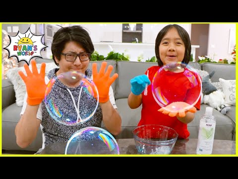 DIY Giant Bubbles with 1 hr TOP easy DIY kids science experiments to do at home!!