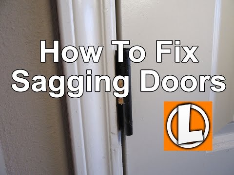 How To Fix Sagging Doors - Easily Align And Square Your Doors Using Shims Video