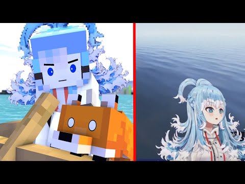 Original vs Animation - Kobo Kanaeru Animated - Minecraft