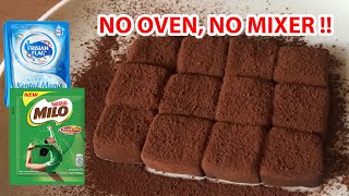 Download lagu CUMA 3 BAHAN JADI CEMILAN COKLAT YANG ENAK BANGET | Condensed Milk Chocolate Truffles mp3