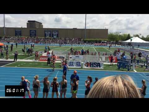 IHSA 2A Girls State Track Finals 2016  - 4x800m Relay