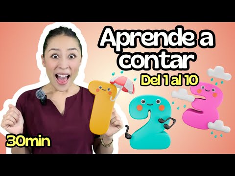 Aprende a contar del 1 al 10 | Números y Conteo para Niños de 2 a 4 Años | Mariana Lenguaje