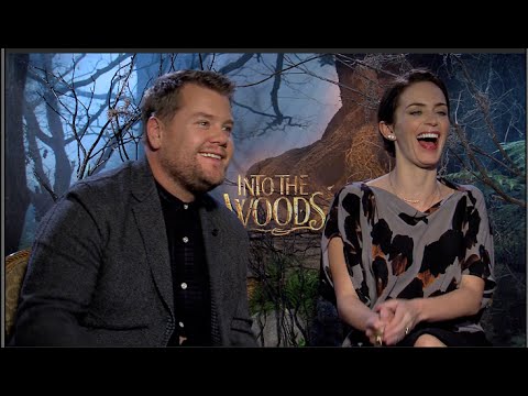 INTO THE WOODS interview with Emily Blunt and James Corden (UNCENSORED NSFW)