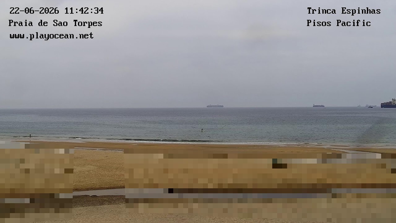 Live webcam view of Playa de São Torpes, Surf Atlántico