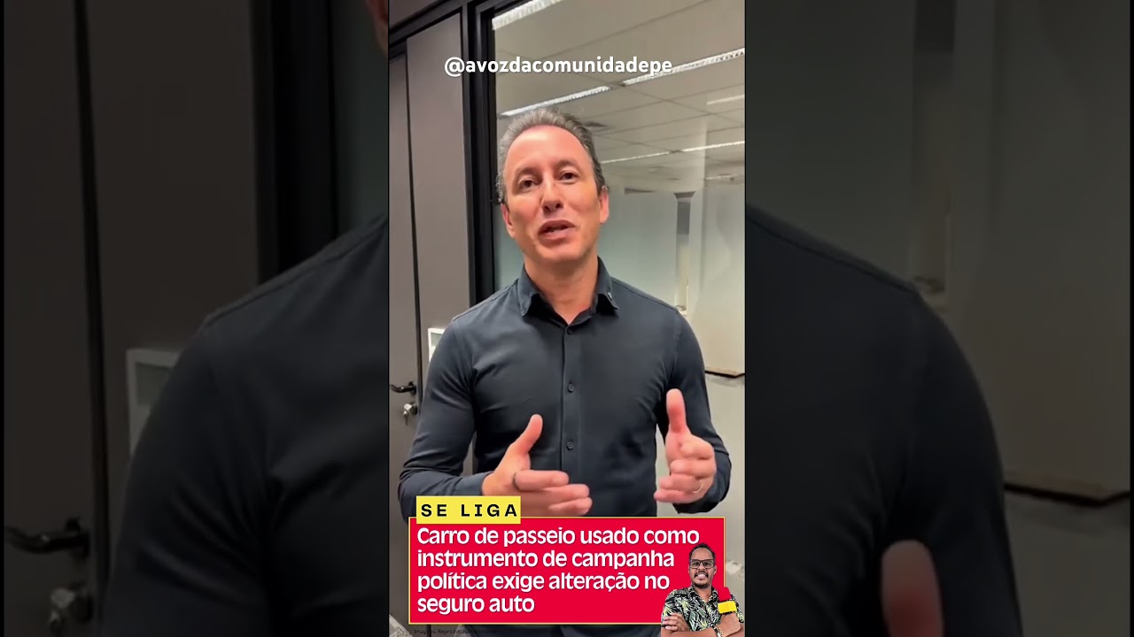 Carro de passeio usado como instrumento de campanha política exige alteração no seguro auto