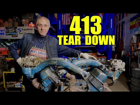 Super Rare Mopar Engine - Chrysler 413 Tear Down