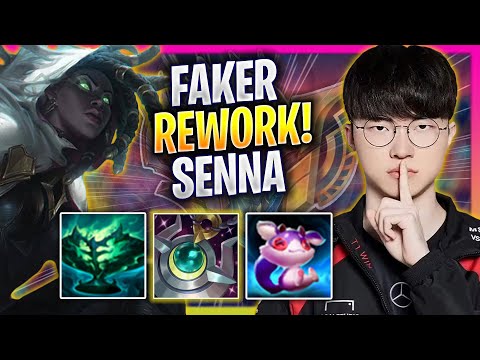 FAKER TRIES SENNA WITH NEW REWORK! - T1 Faker Plays Senna SUPPORT vs Karma! | Season 2024
