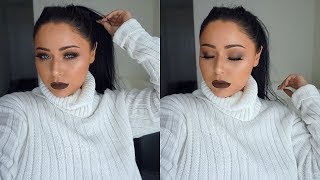 Cool Grey & Brown FALL Smokey Eye Makeup Tutorial