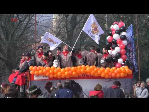 I Falchi di Re Arduino carro da getto - Carnevale Ivrea 2017