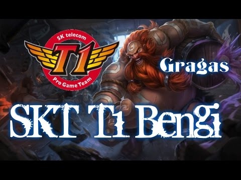 SKT T1 Bengi GRAGAS vs Nunu Jungle - League of Legends Ranked Korean Patch 5.11