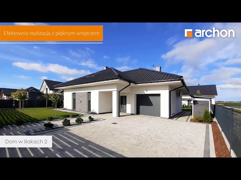 Dom w lilakach 2 – Efektowna realizacja z pięknym wnętrzem I ARCHON+ Projekty Domów