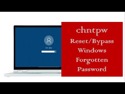 chntpw - Reset/Bypass Windows Forgotten Password