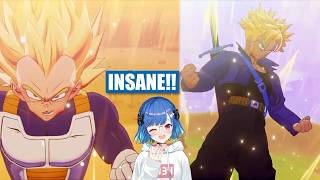 Chigusa's 1st Reaction: Trunks and Vegeta Turn SSJ【Eng Sub / DBZ Kakarot / Nijisanji】