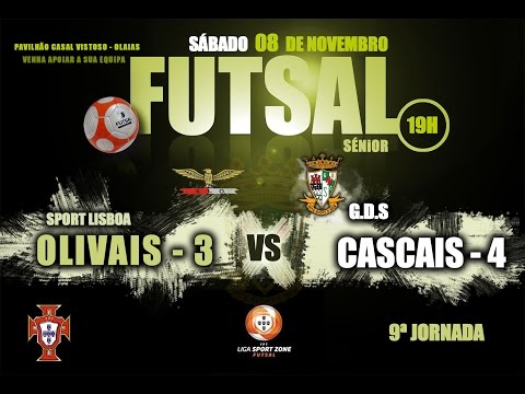 Resumo Liga Sport Zone 9ª J SL Olivais 3-4 GDS Cascais