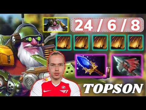 🔥 TOPSON Sniper Comeback 24 Kills 🔥 Aghanim Build - Dota 2