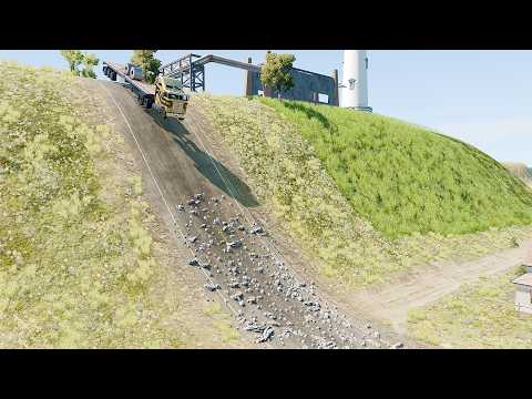 Mobil vs Rock #14 - BeamNG Drive