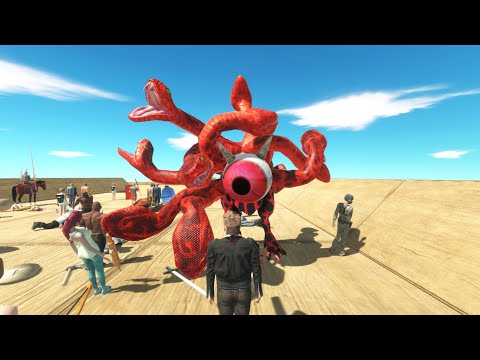 ESCAPE FROM MONSTER - DEATH TOUCH ALIEN SNAKE 🐍 | Animal Revolt Battle Simulator