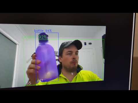 raspberry pi 5 with the 26 TOPS AI HAT from Hailo doing object tracking