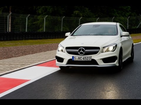 Testdrive and Review 2014 Mercedes Benz CLA 45 AMG   incl  0 to 100mph