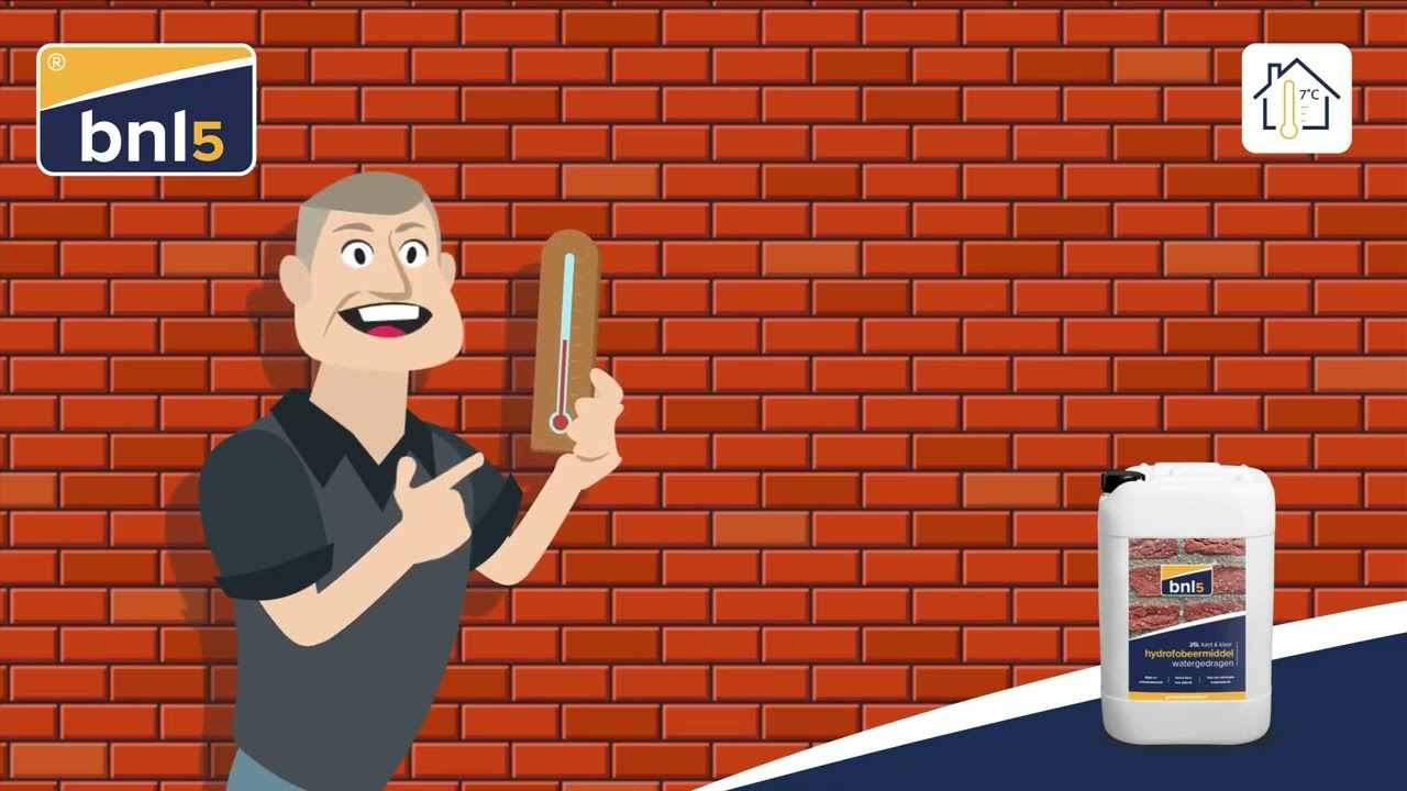 BNL5 Hydrofobeermiddel (impregneermiddel) voor metselwerk en voegwerk | Gebruiksaanwijzing