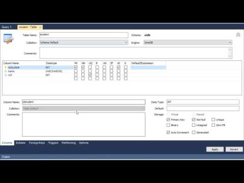 How to Create Table Insert and Update Data in Workbench Hindi