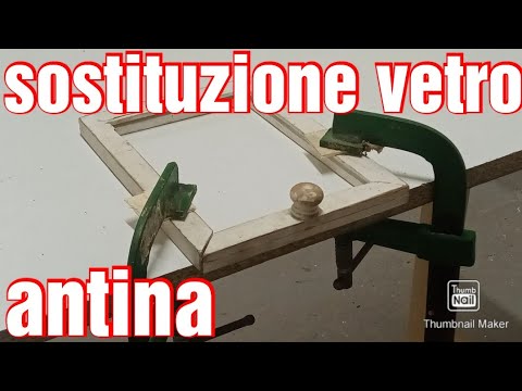 Come sostituire un vetro su un'antina di un  mobiletto