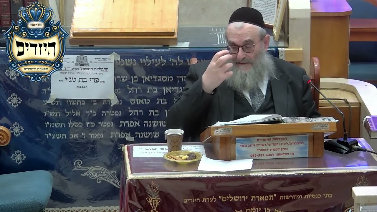 הרב יהושע ויזגן מסכת חולין דף עא עמוד ב'