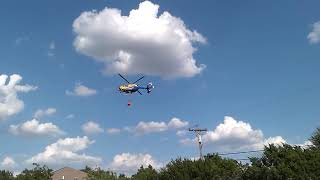 preview picture of video 'STAR Flight EMS Helicopter Water Drop in Leander, TX'
