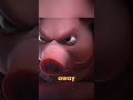 What happens when pig head learns to walk? #shorts   #animation