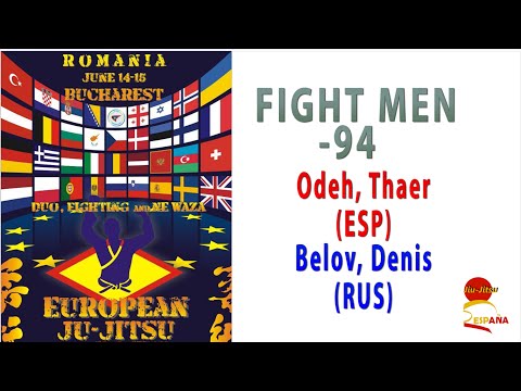 2014-06-14/15 Cto europa Fight Men -94 Thaer Odeh (ESP) vs Denis Belov (RUS) Jiu Jitsu