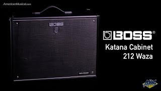 Video thumbnail for Boss Katana Cabinet 212 Waza - Punchy Sound With Custom Waza Speakers That Have A Vintage Voice by American Musical Supply